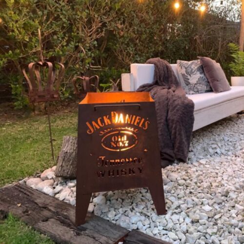 Fogón calado Jack Daniels con quemador